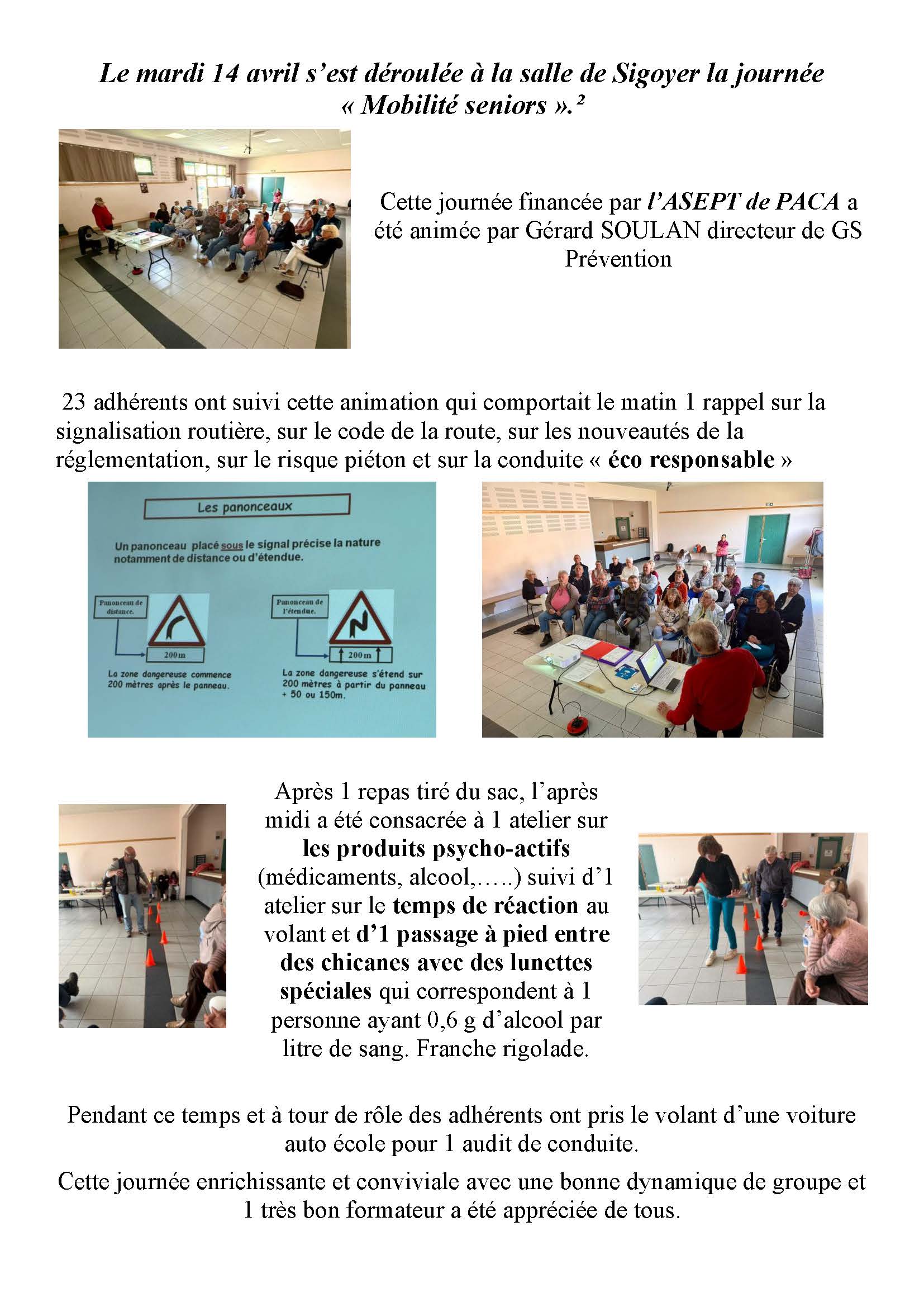 CR journée seniors 2