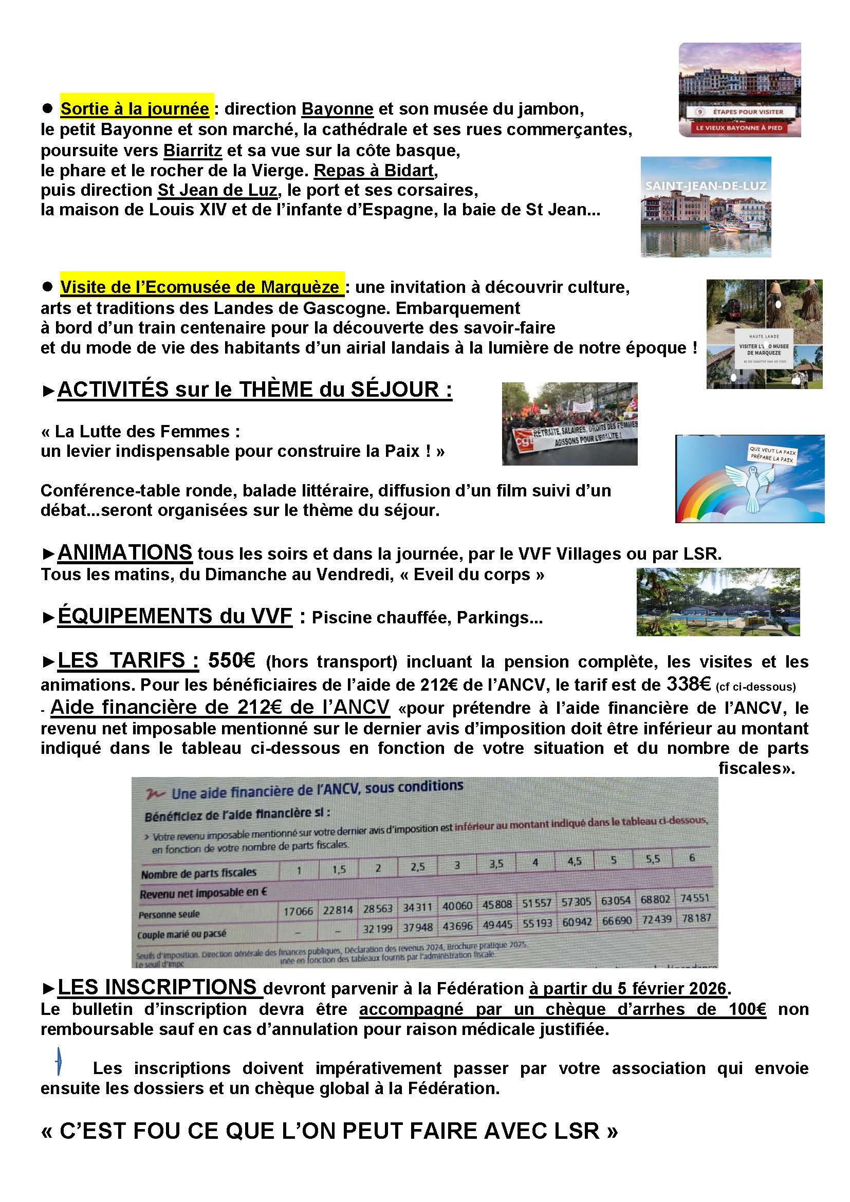 FLYER n1 prévisionnel programme séjour FD VVF MOLIETS2026 Page 2
